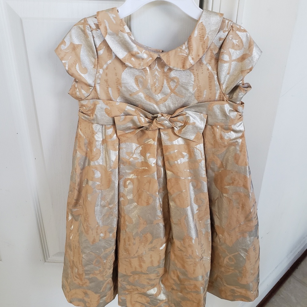 Gold shimmer dress